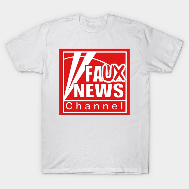 Fake News Channel Fox News Logo T-Shirt by notajellyfan